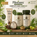 DHANVI Pilescurex Ayurvedic Complete Relief Kit – 4-in-1 Holistic Formula